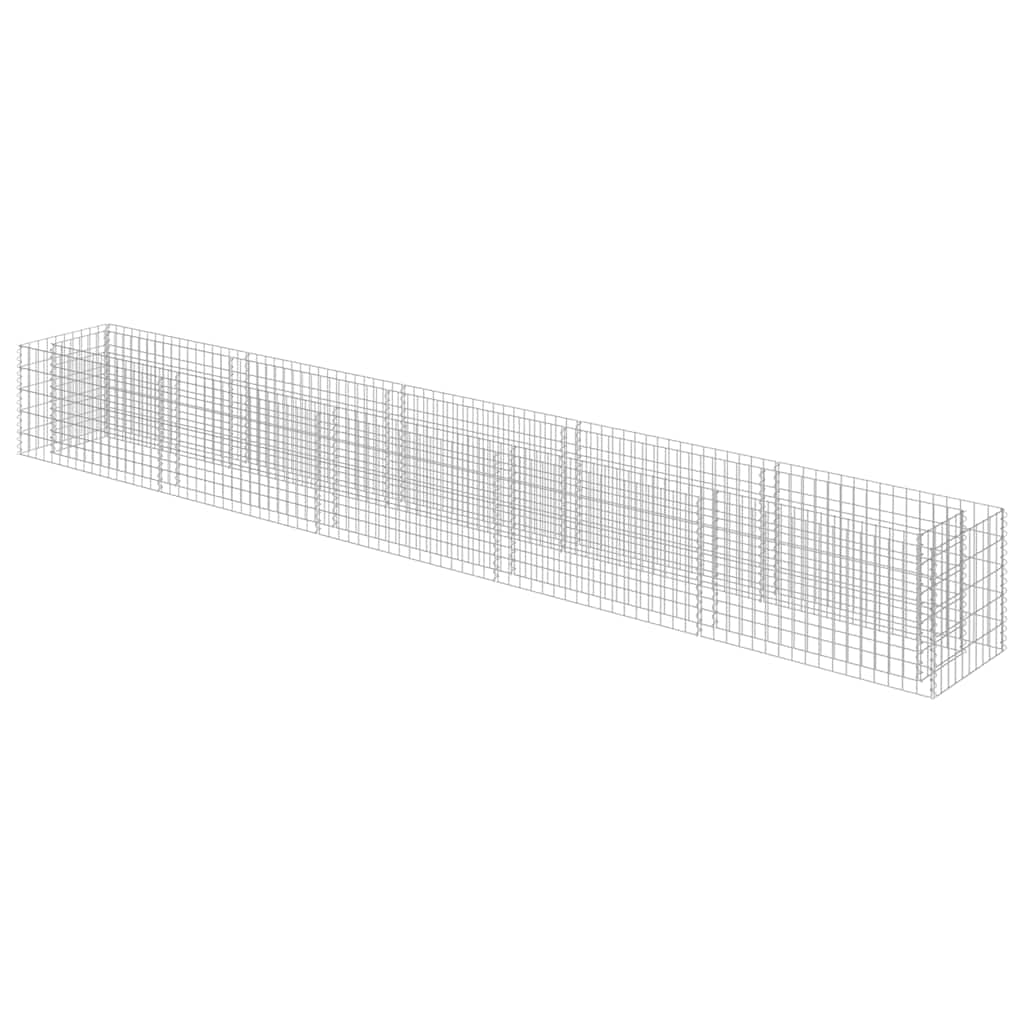 Gabion Raised Bed Galvanised Steel 450x50x50 cm