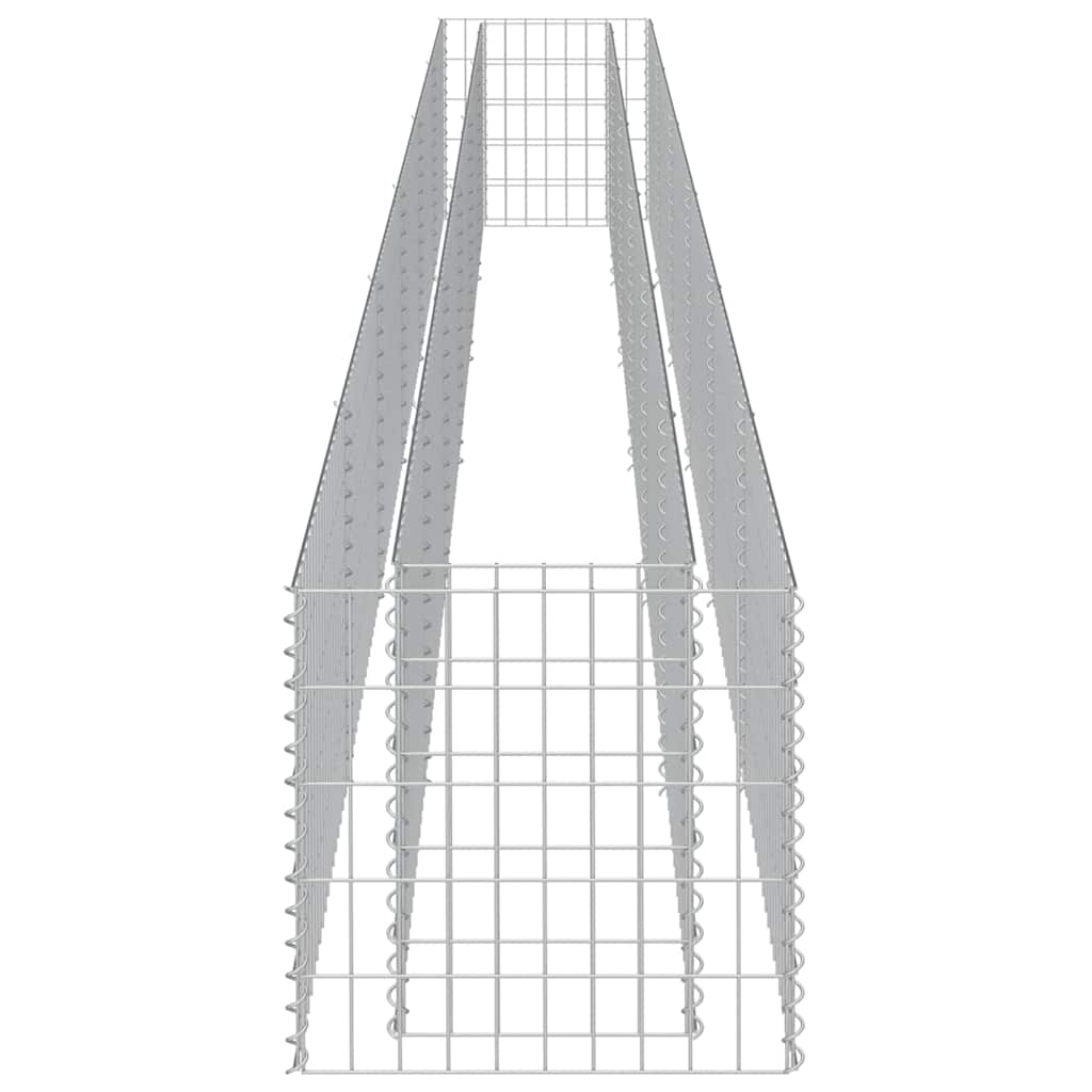 Gabion Raised Bed Galvanised Steel 540x50x50 cm