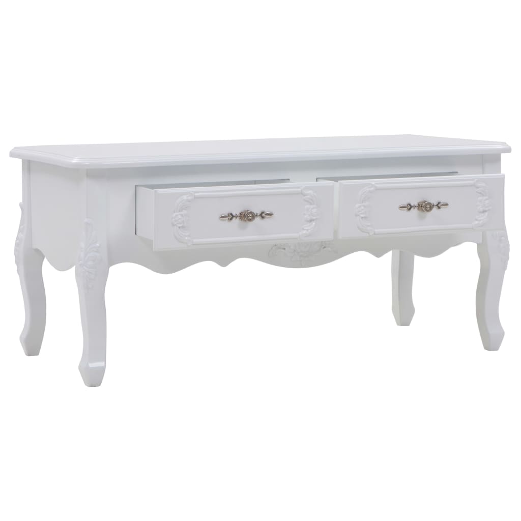 Coffee Table 100x50x46 cm White