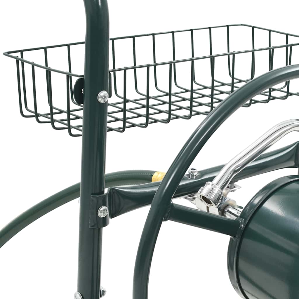 Garden Hose Trolley with 1/2" Hose Connector 75 m Steel
