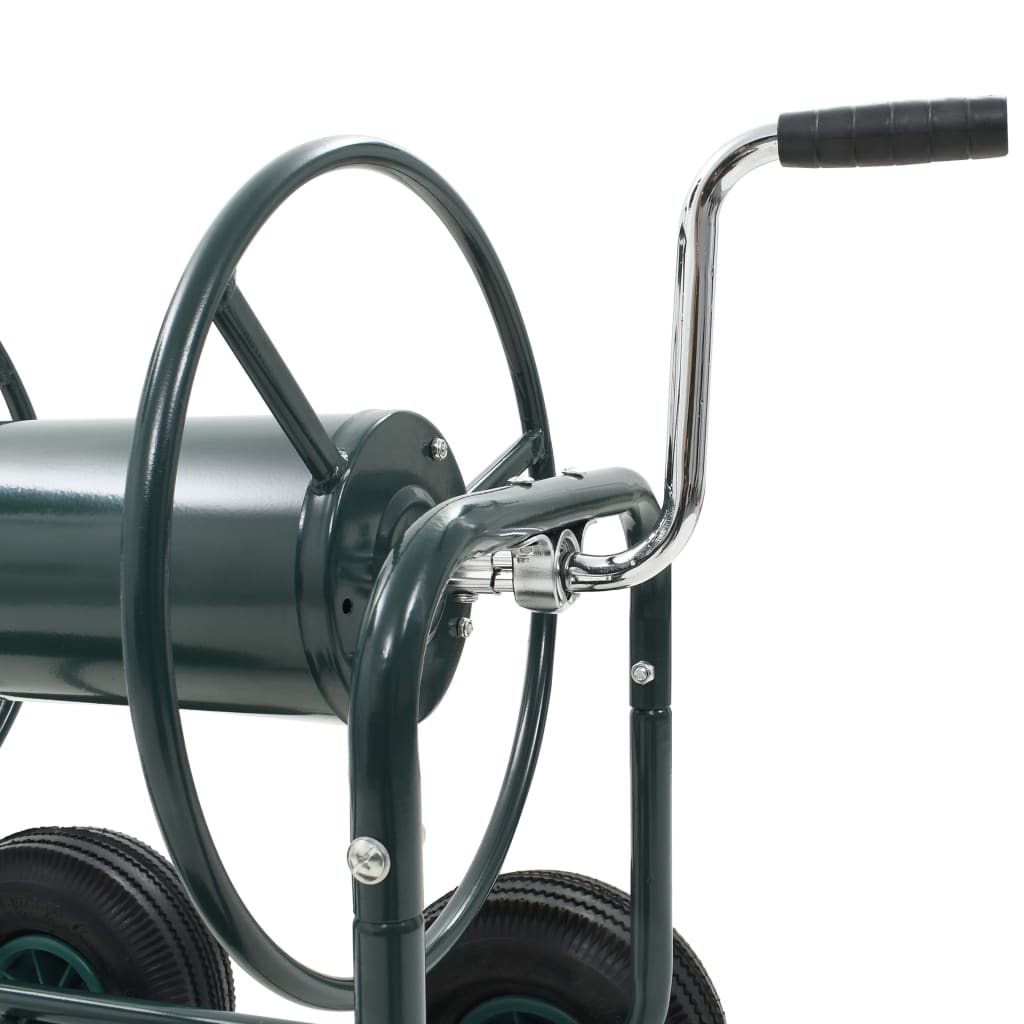 Garden Hose Trolley with 1/2" Hose Connector 75 m Steel