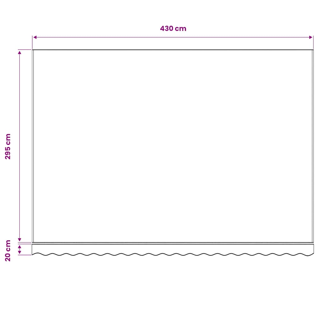Awning Replacement Fabric Grey 450x300 cm Polyester