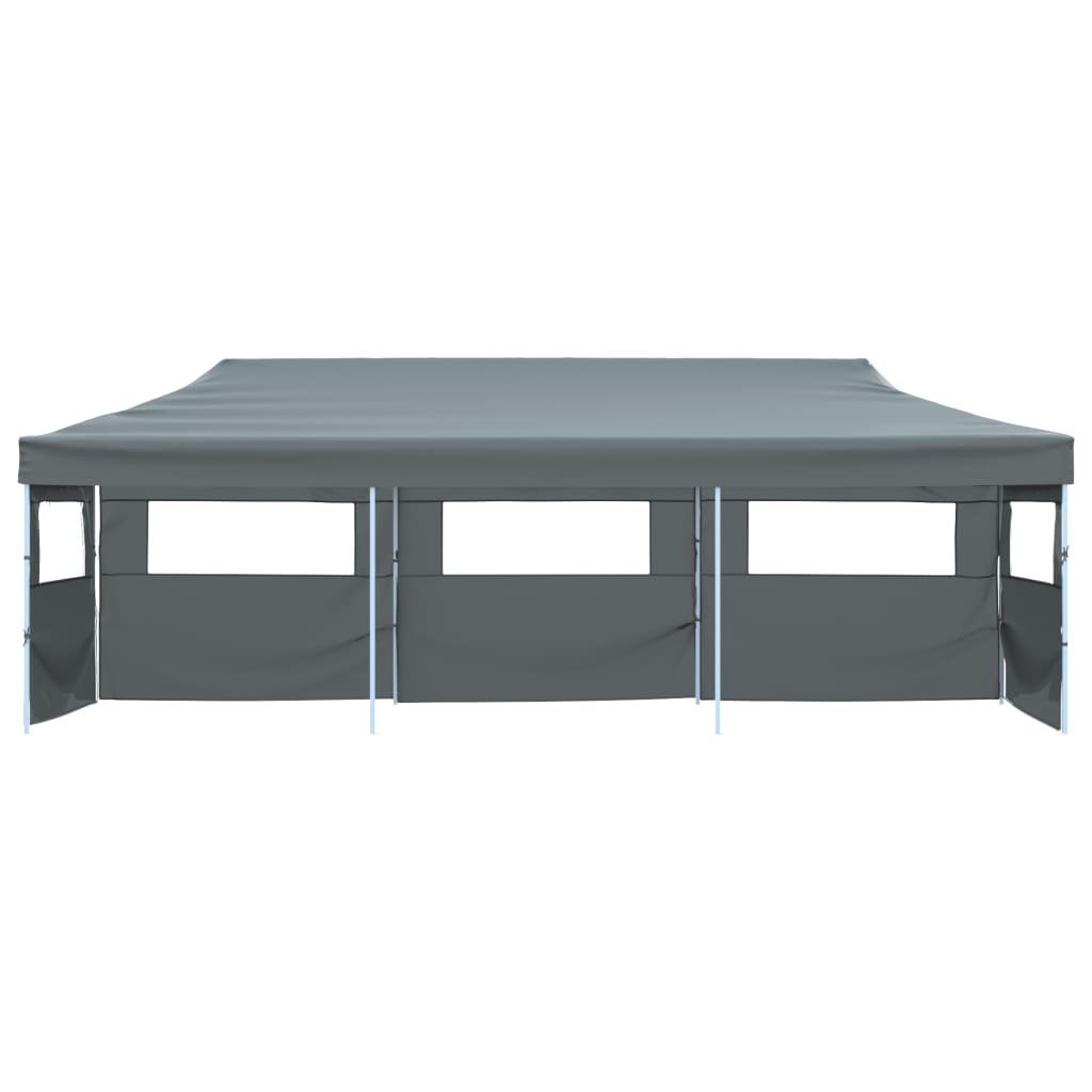 Folding Pop-up Party Tent with 5 Sidewalls 870x291x315 cm Anthracite