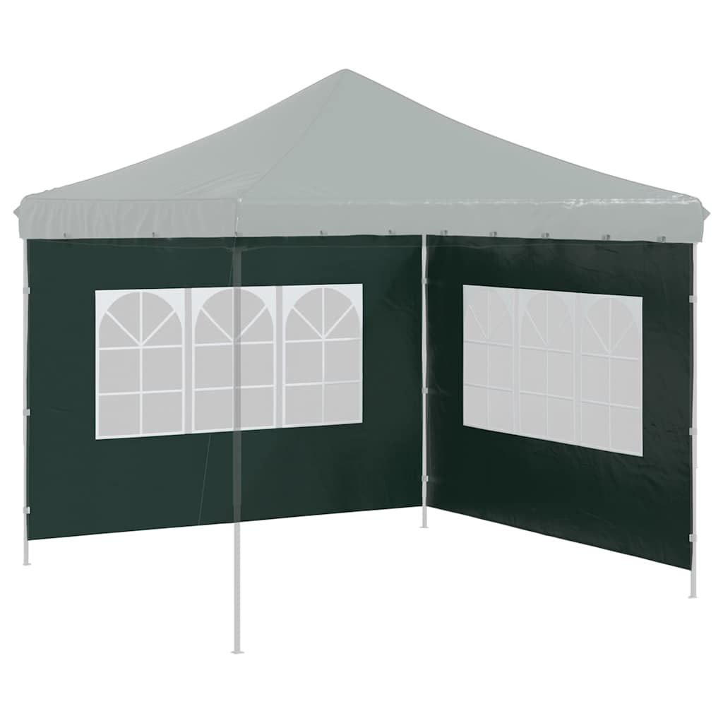 Party Tent Sidewall 2 pcs with Window PE Green