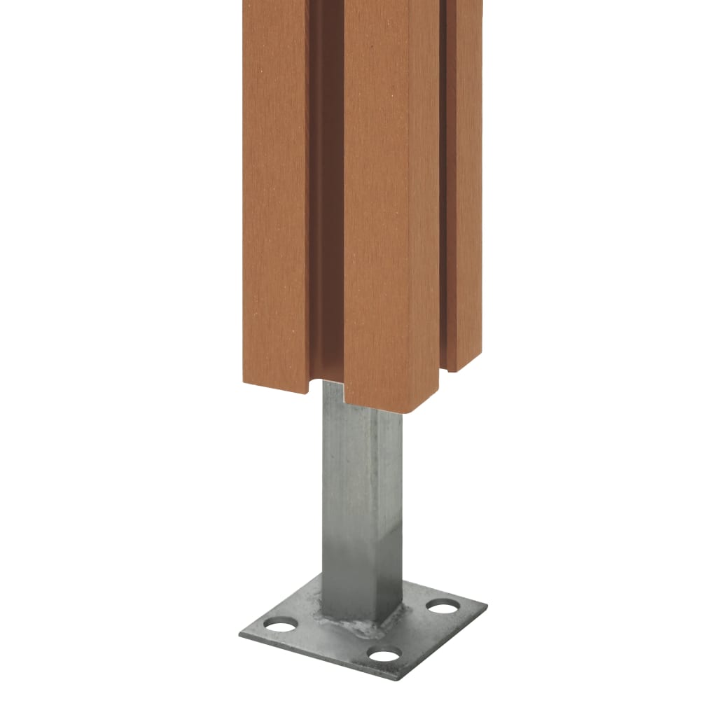 Fence Posts 3 pcs WPC 185 cm