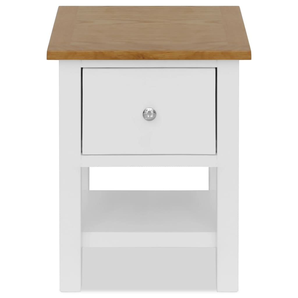 Nightstand 36x30x47 cm Solid Oak Wood