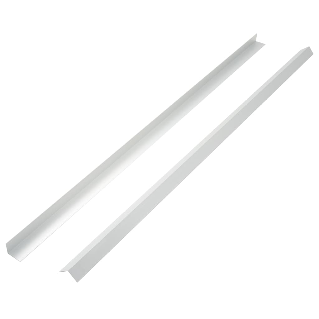 5 pcs Decking Angle Trims Aluminium 170 cm Silver