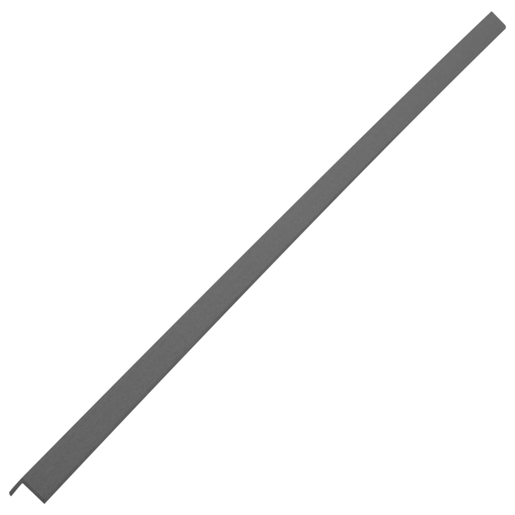 5 pcs Decking Angle Trims WPC 170 cm Grey