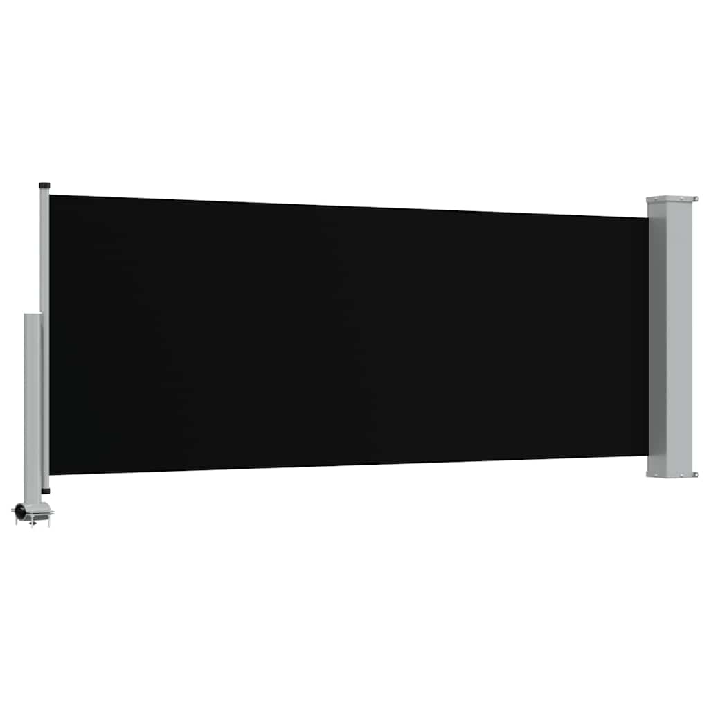Patio Retractable Side Awning 100 x 300 cm Black