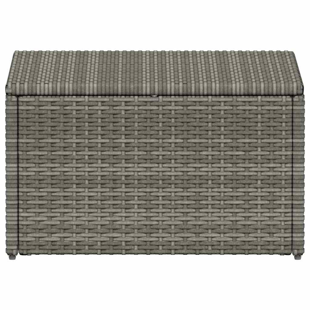 4 Piece Garden Lounge Set with Cushions Poly Rattan Grey