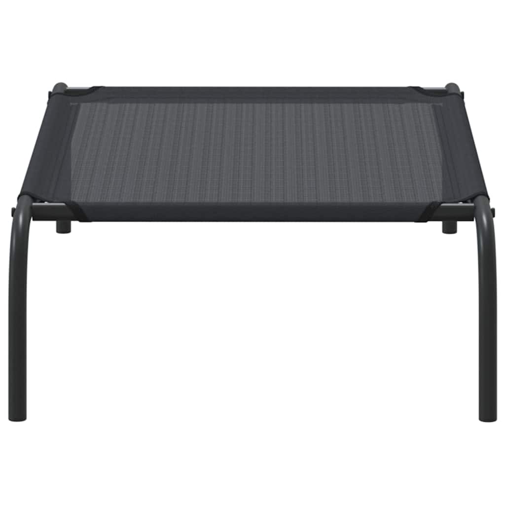 Elevated Dog Bed Black S Textilene