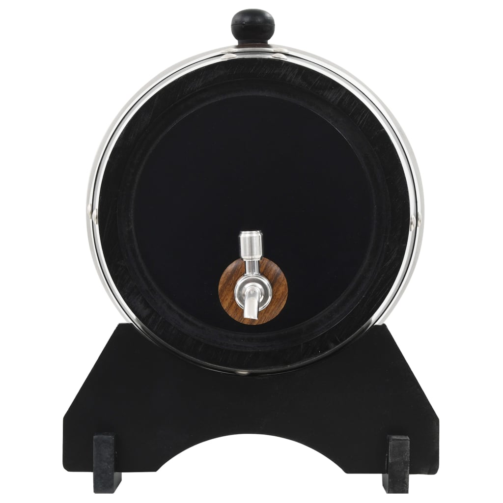 Wine Barrel with Tap Solid Pinewood 12 L