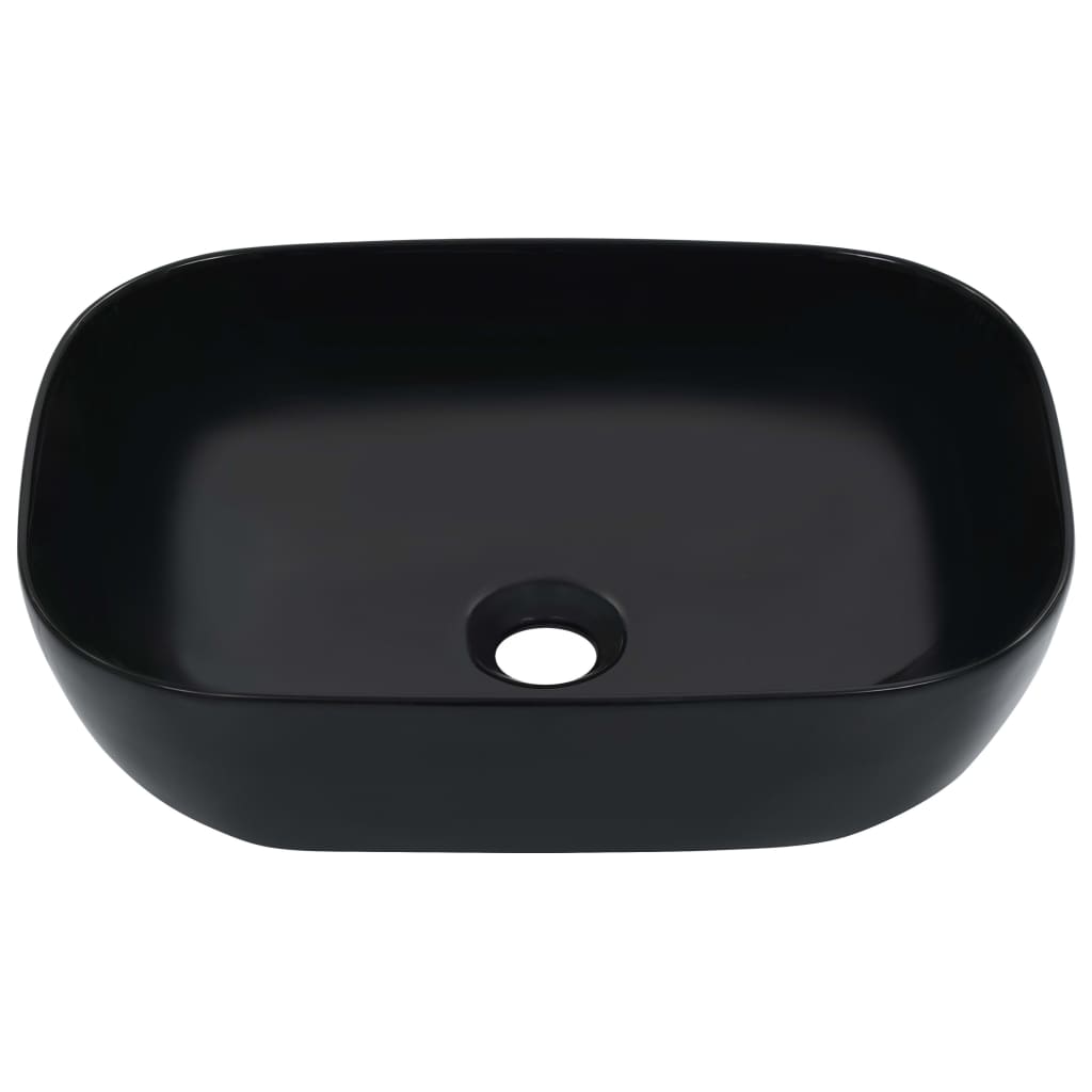 Wash Basin 45,5x32x13 cm Ceramic Black