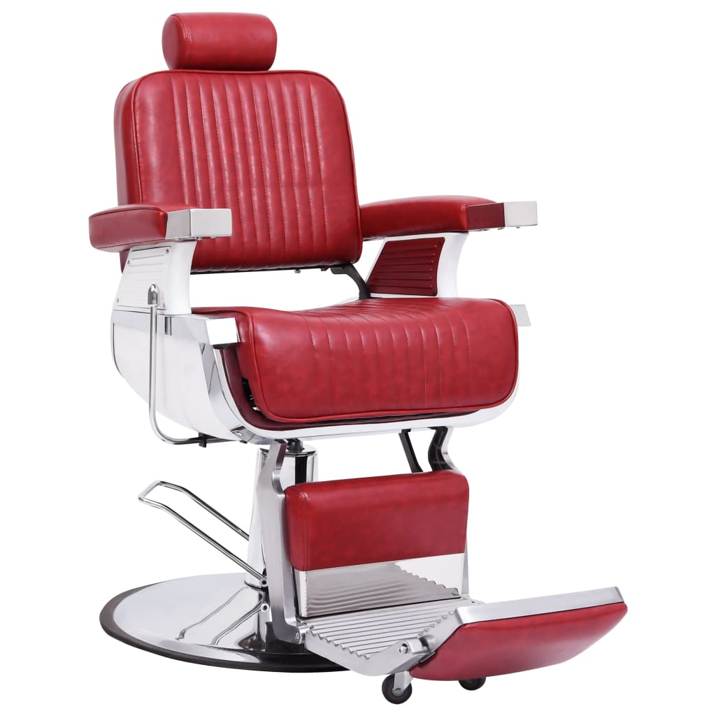 Barber Chair Red 68x69x116 cm Faux Leather