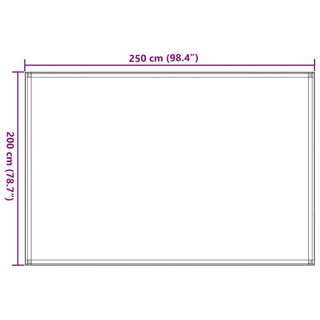 Tent Carpet 250x200 cm HDPE Green