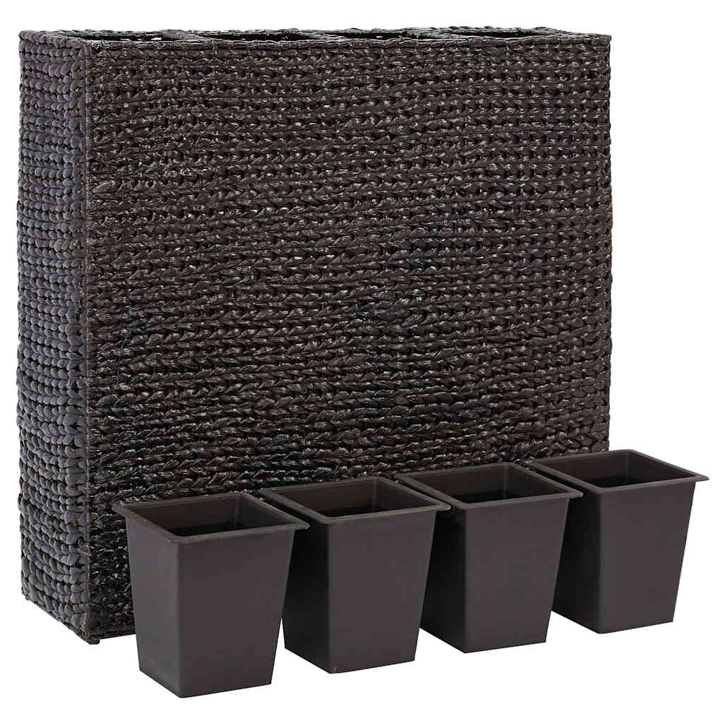 Raised Bed with 4 Pots Water Hyacinth Black