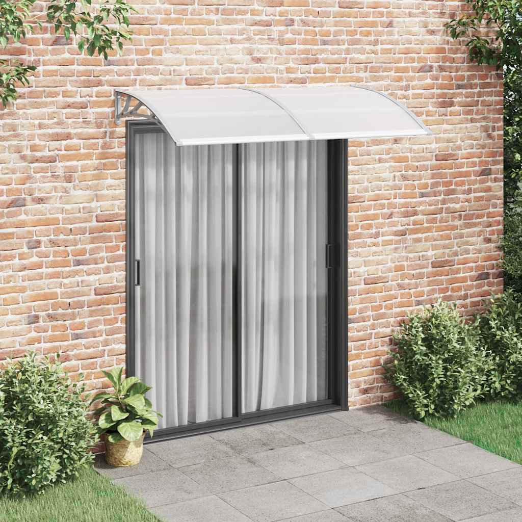 Door Canopy Grey 200x100 cm PC