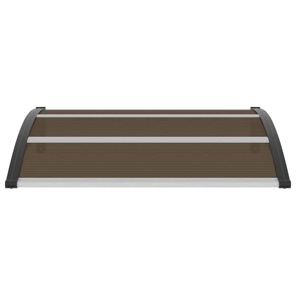 Door Canopy Black 120x100 cm PC