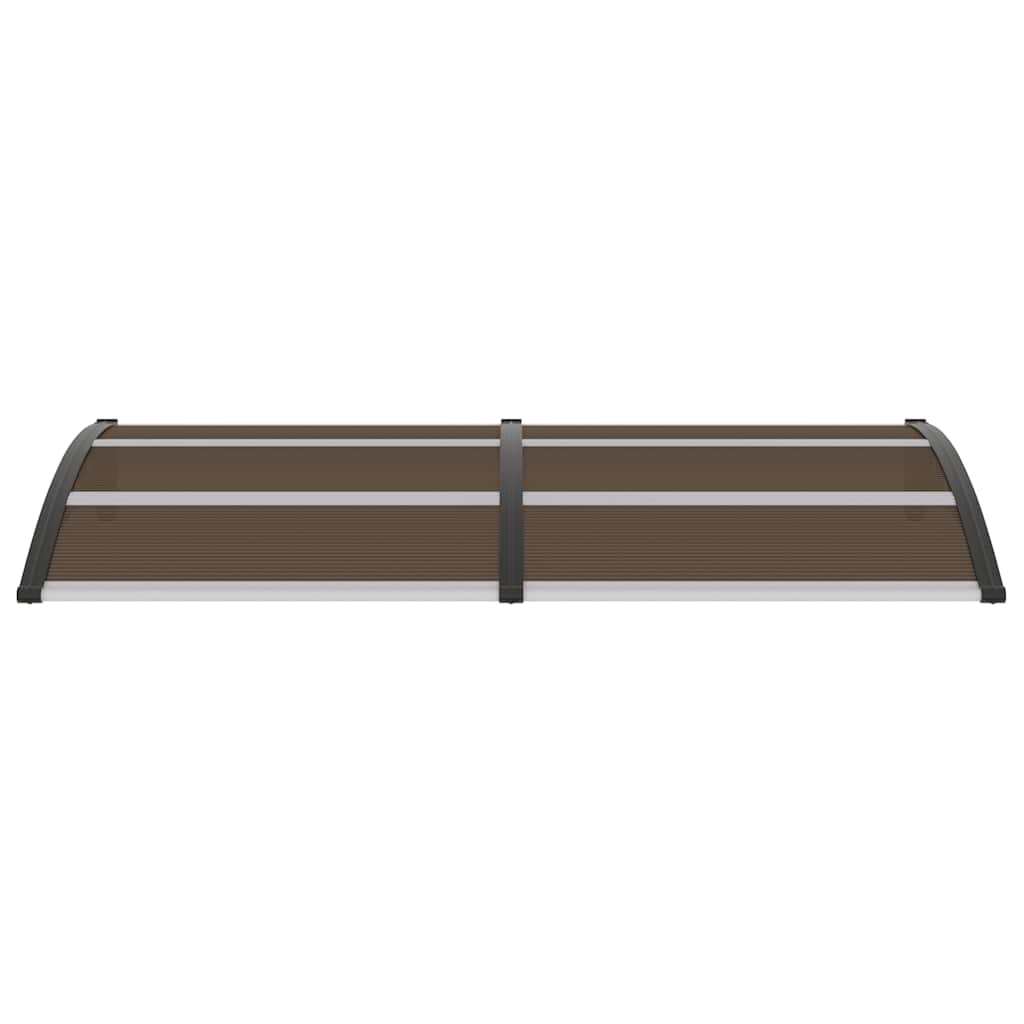 Door Canopy Black 200x100 cm PC