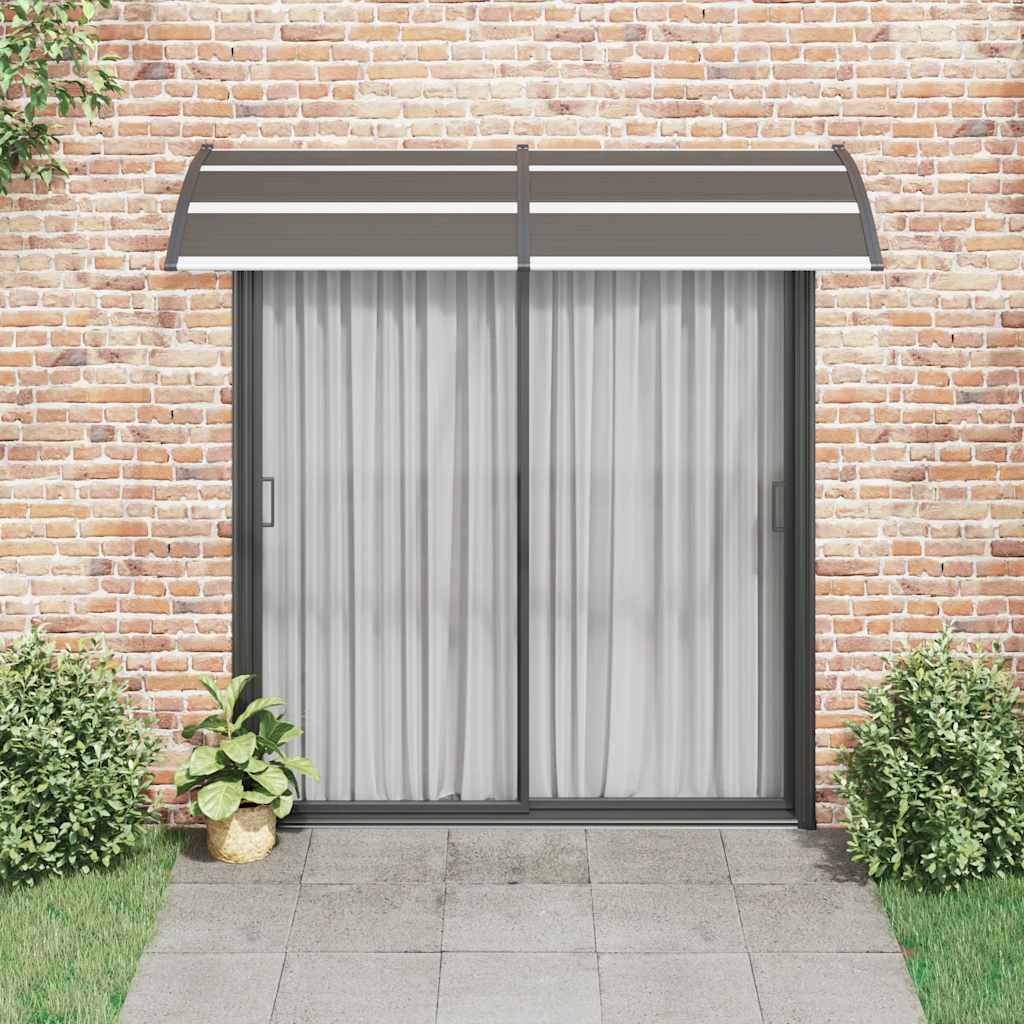Door Canopy Black 240x100 cm PC
