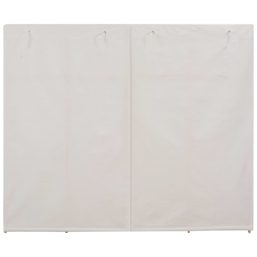 Wardrobe White 200x40x170 cm Fabric