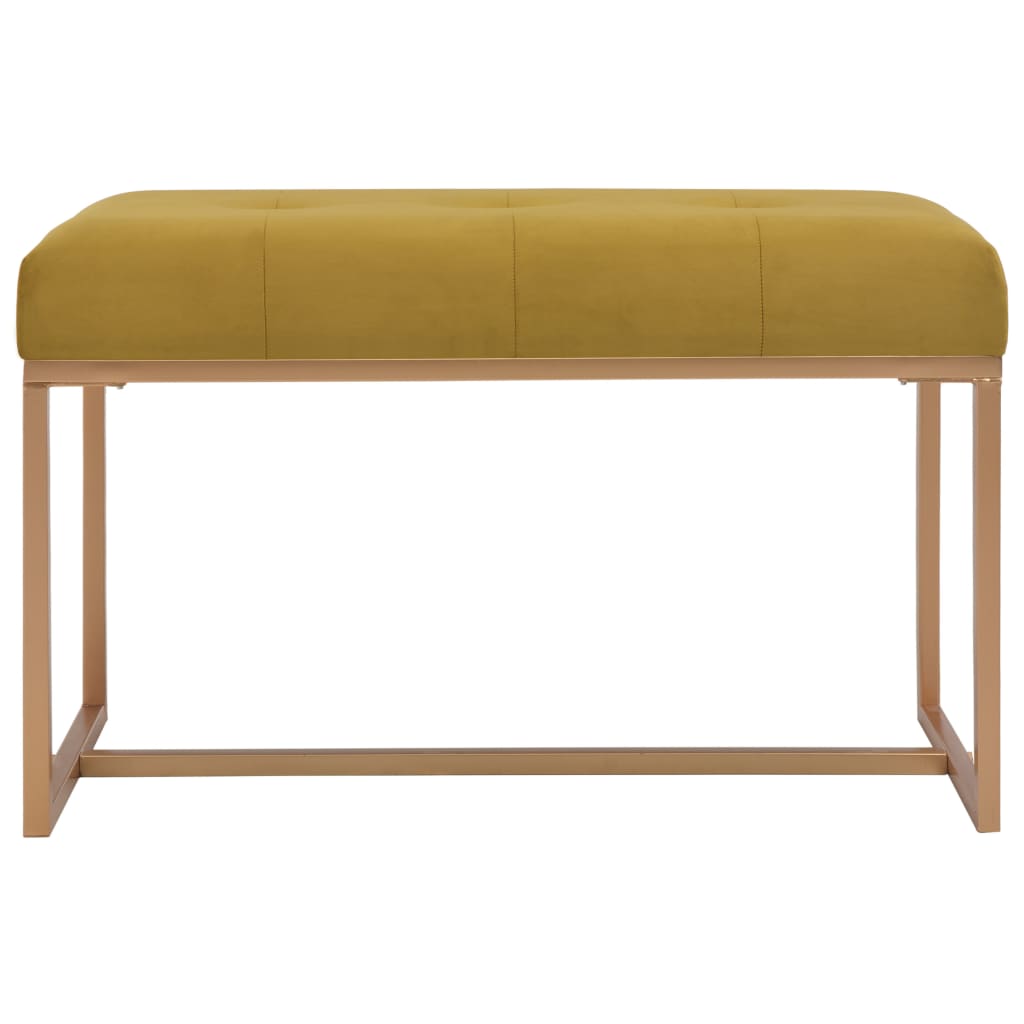 Bench 80 cm Mustard Velvet