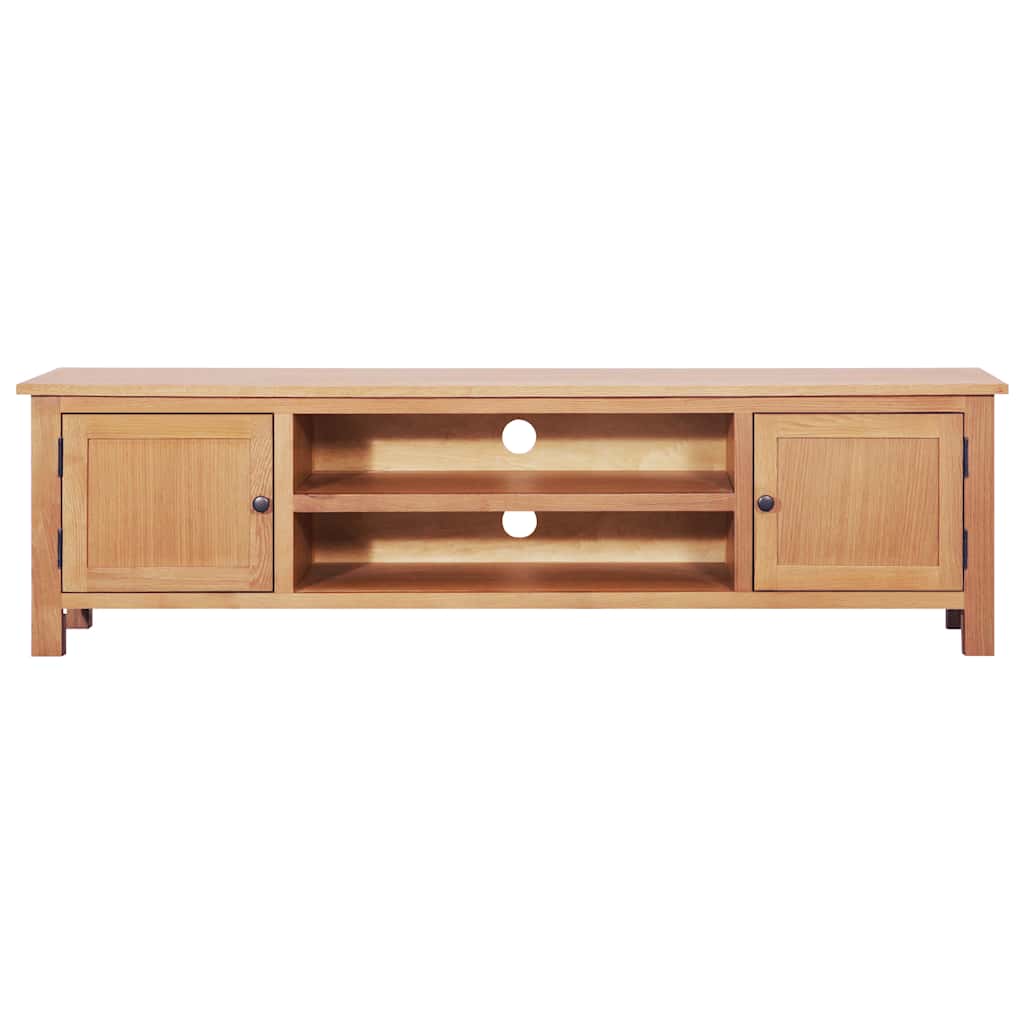 TV Cabinet 165x36x46 cm Solid Oak Wood