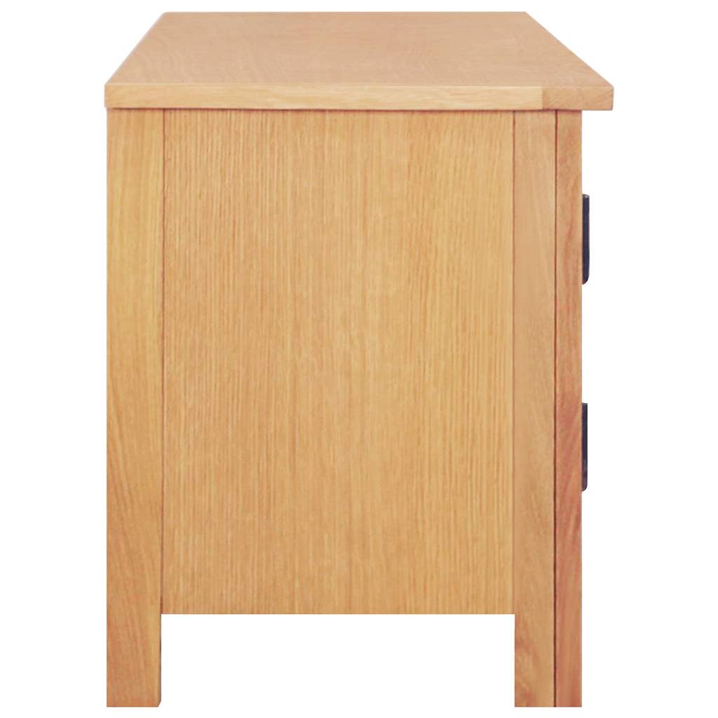 TV Cabinet 165x36x46 cm Solid Oak Wood
