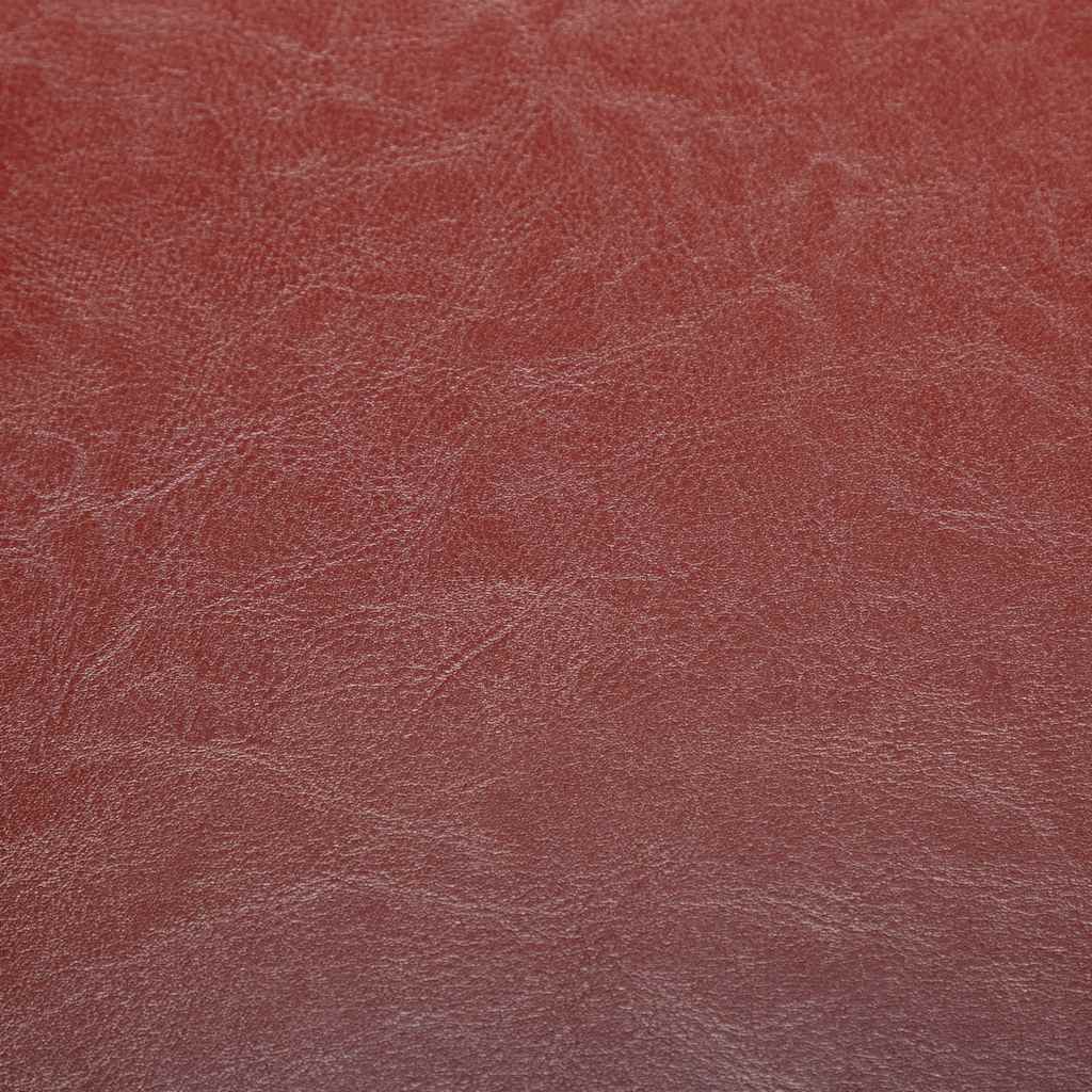 Tub Chair with Footstool Wine Red Faux Leather