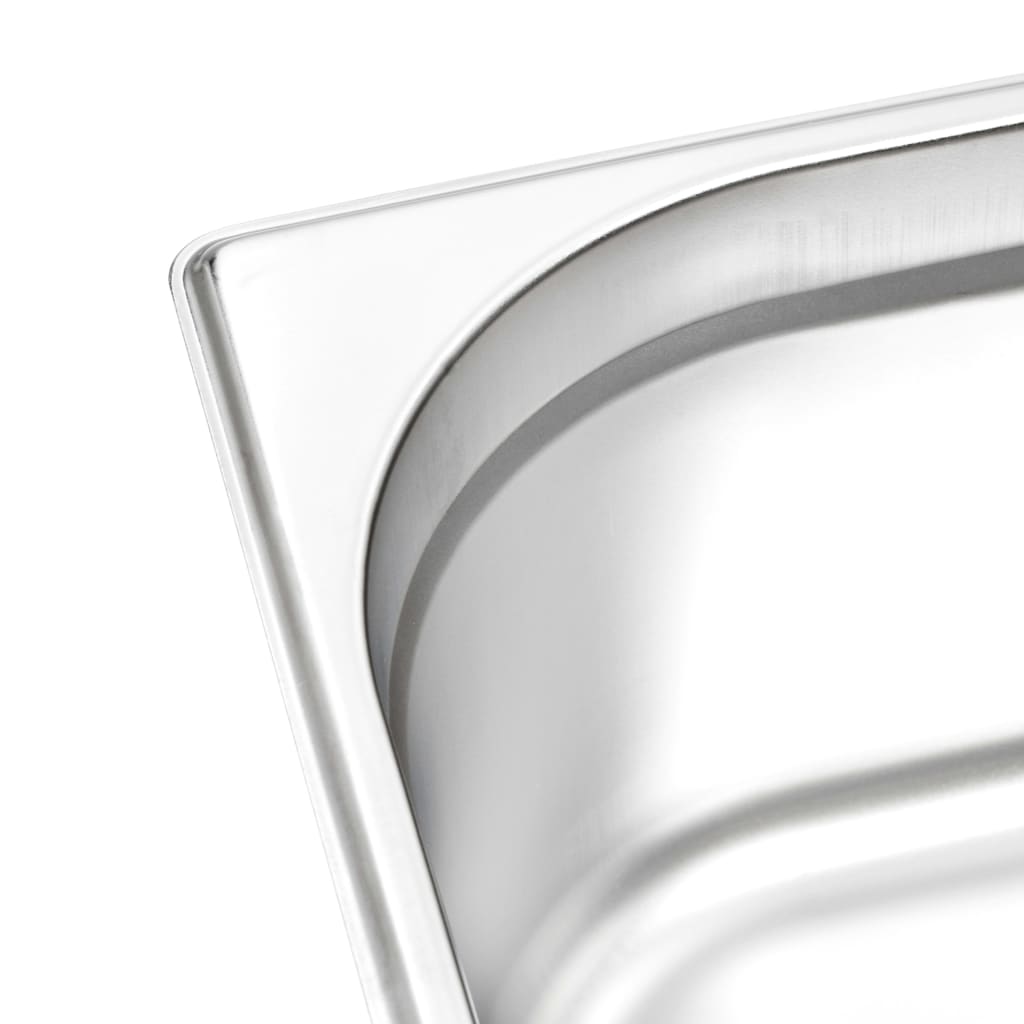 Gastronorm Containers 2 pcs GN 1/2 150 mm Stainless Steel