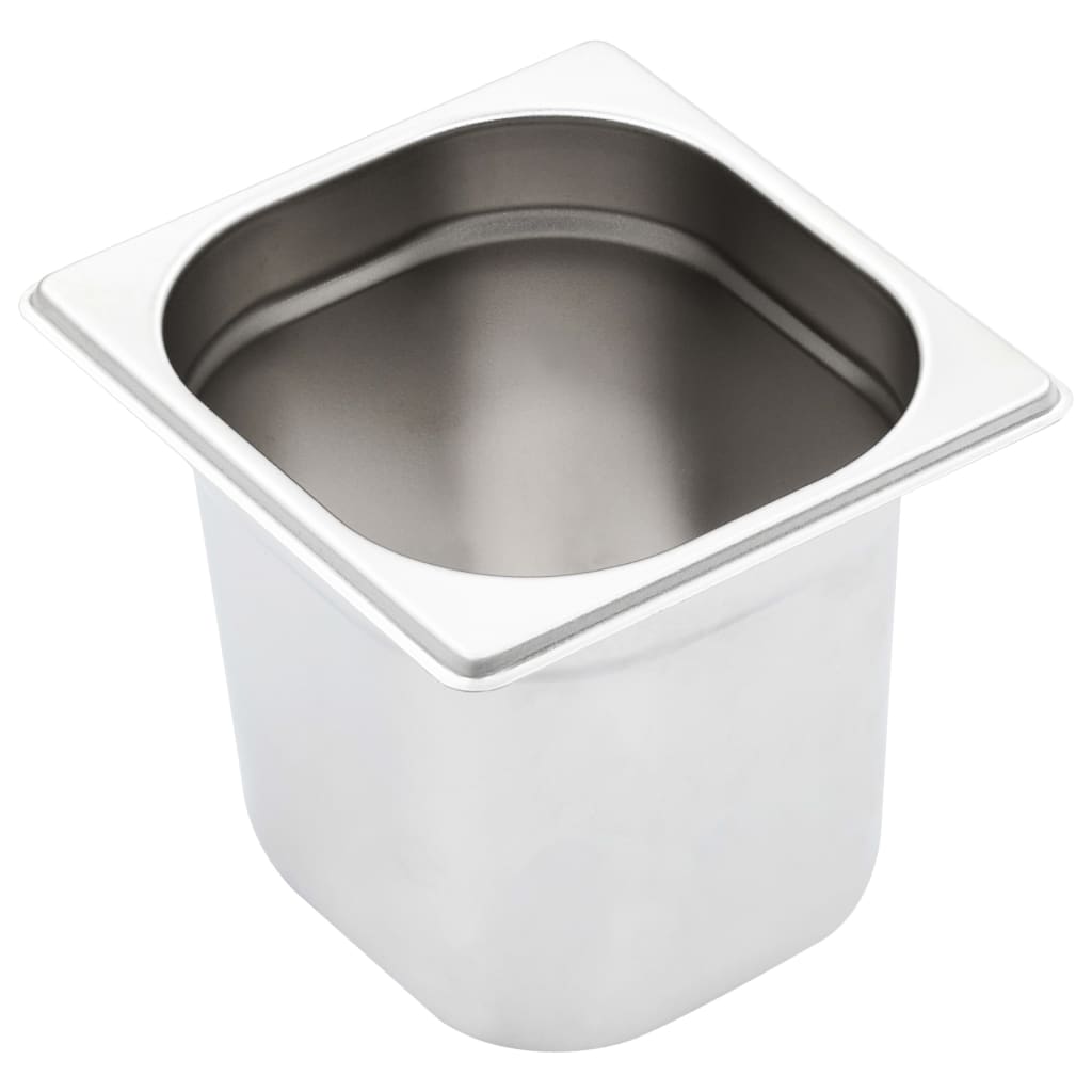 Gastronorm Containers 8 pcs GN 1/6 150 mm Stainless Steel