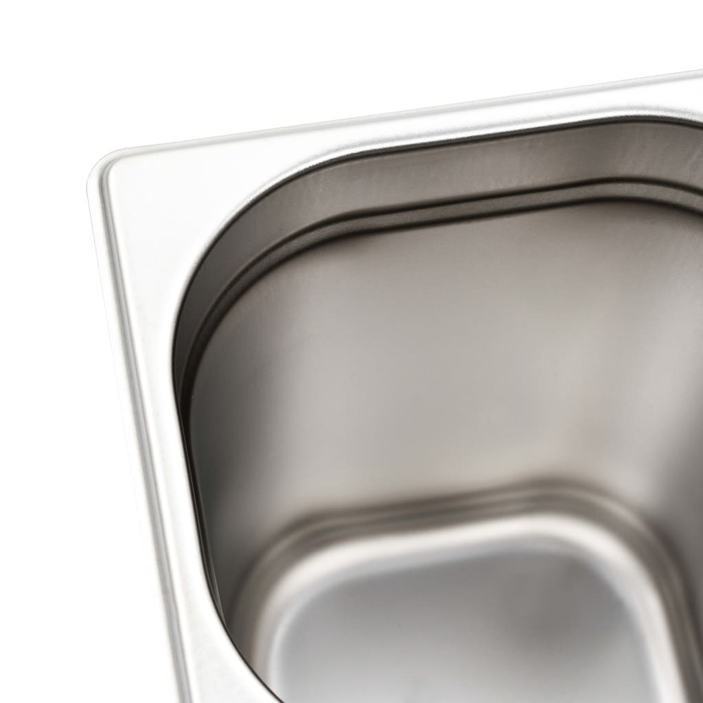 Gastronorm Containers 8 pcs GN 1/6 200 mm Stainless Steel