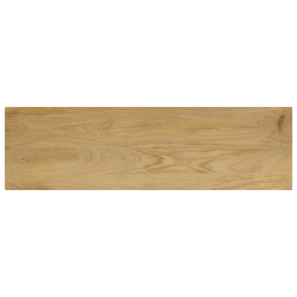 Console Table 120x35x76 cm Solid Wood Mango and Steel