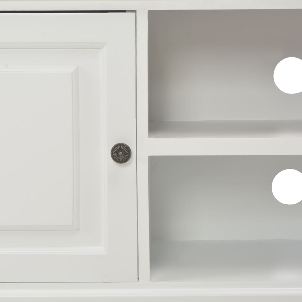 TV Cabinet White 90x30x40 cm Wood
