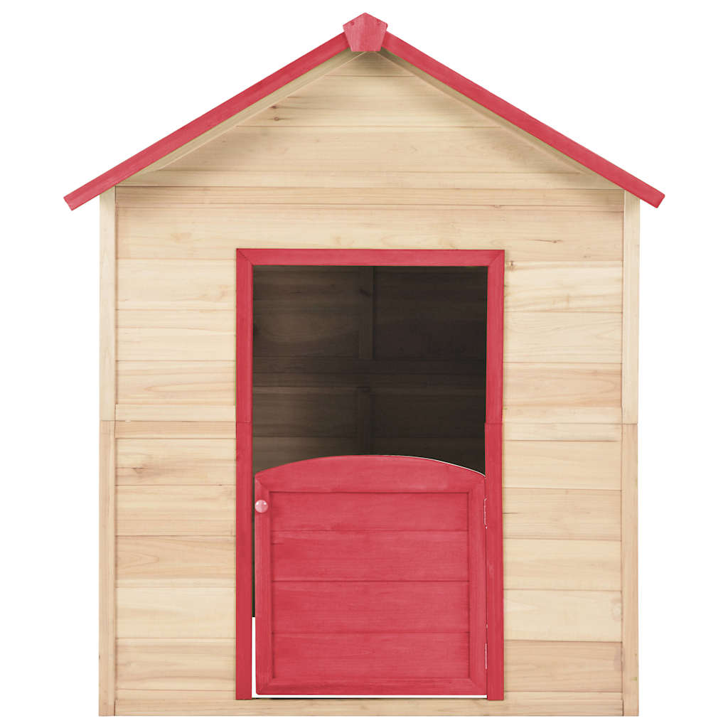 Kids Play House Fir wood Red