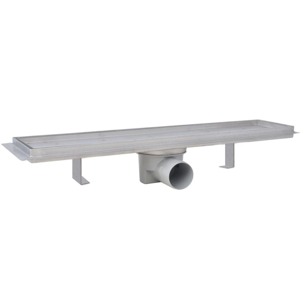 Linear Shower Drain 2 pcs 530x140 mm Stainless Steel