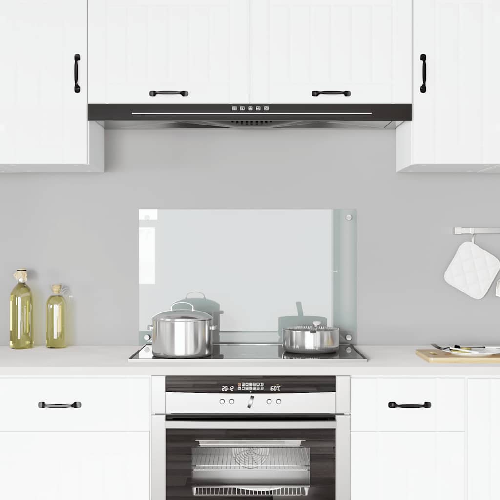 Kitchen Backsplash Transparent 80x50 cm Tempered Glass