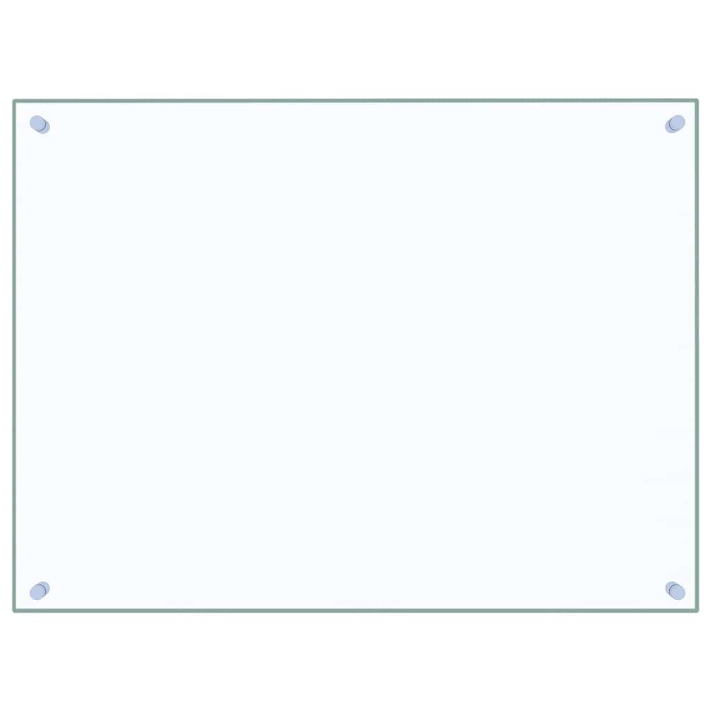 Kitchen Backsplash Transparent 80x60 cm Tempered Glass