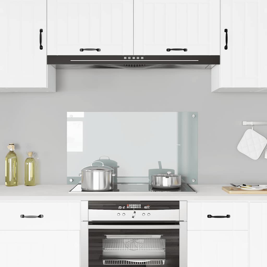 Kitchen Backsplash Transparent 90x50 cm Tempered Glass