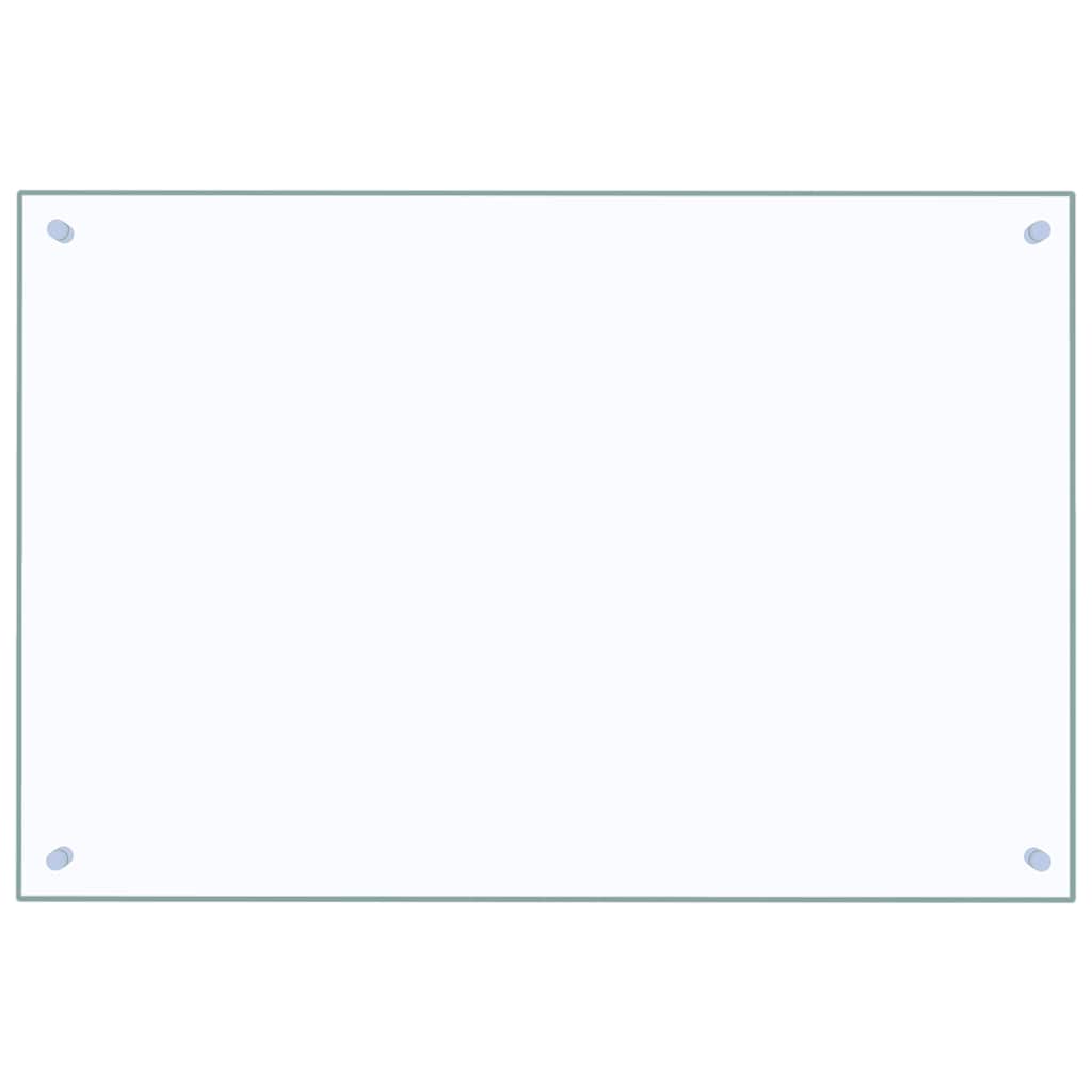 Kitchen Backsplash Transparent 90x60 cm Tempered Glass