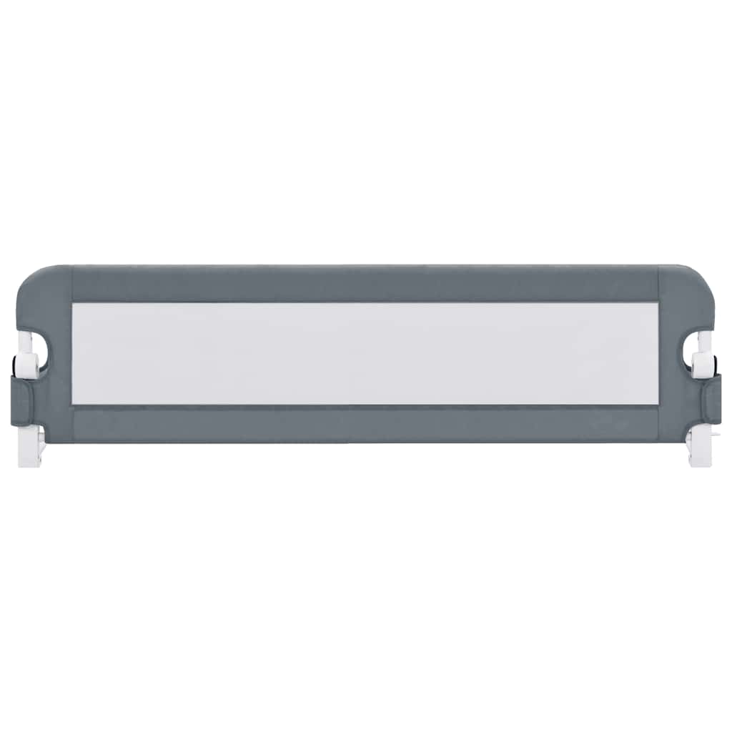Toddler Safety Bed Rail Grey 120x42 cm Polyester