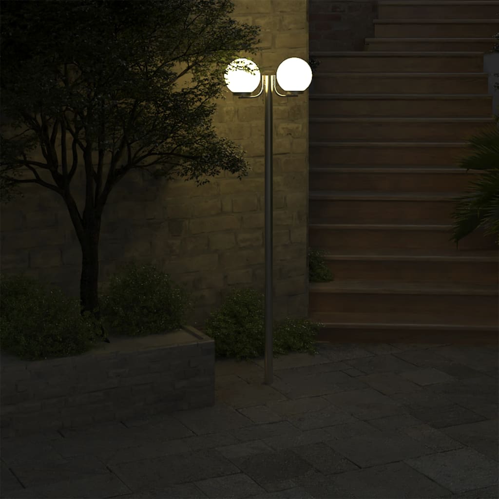 Garden Lamp Post 2 Lamps 220cm