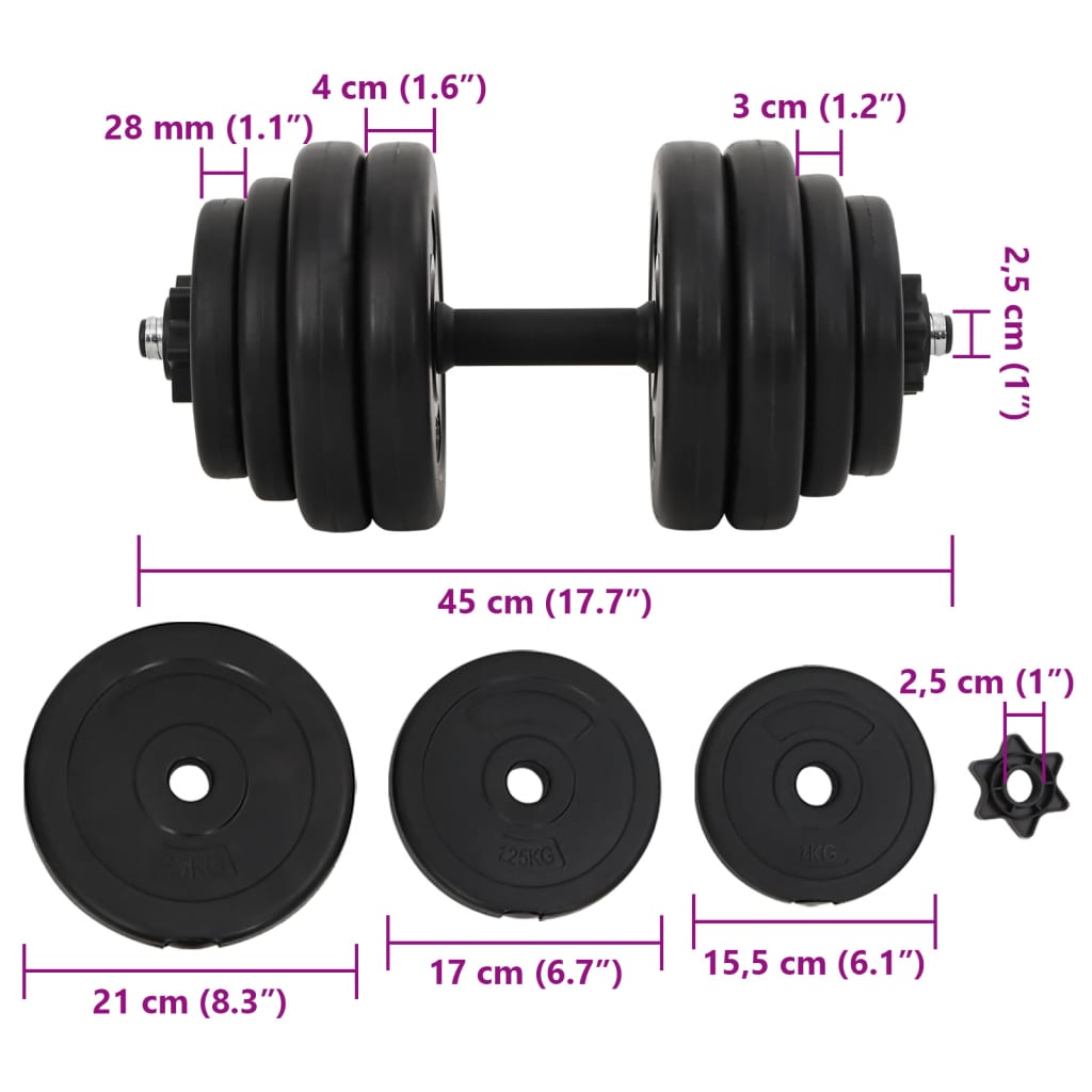1 x Dumbbells 15 kg