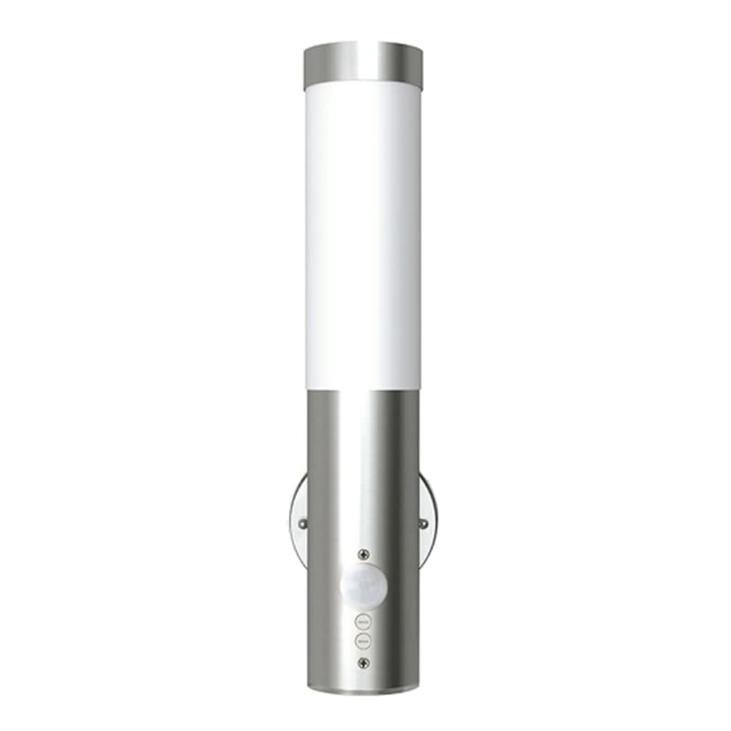 Outdoor Wall Lamps 2 pcs with Motion Detector Stainless Steel