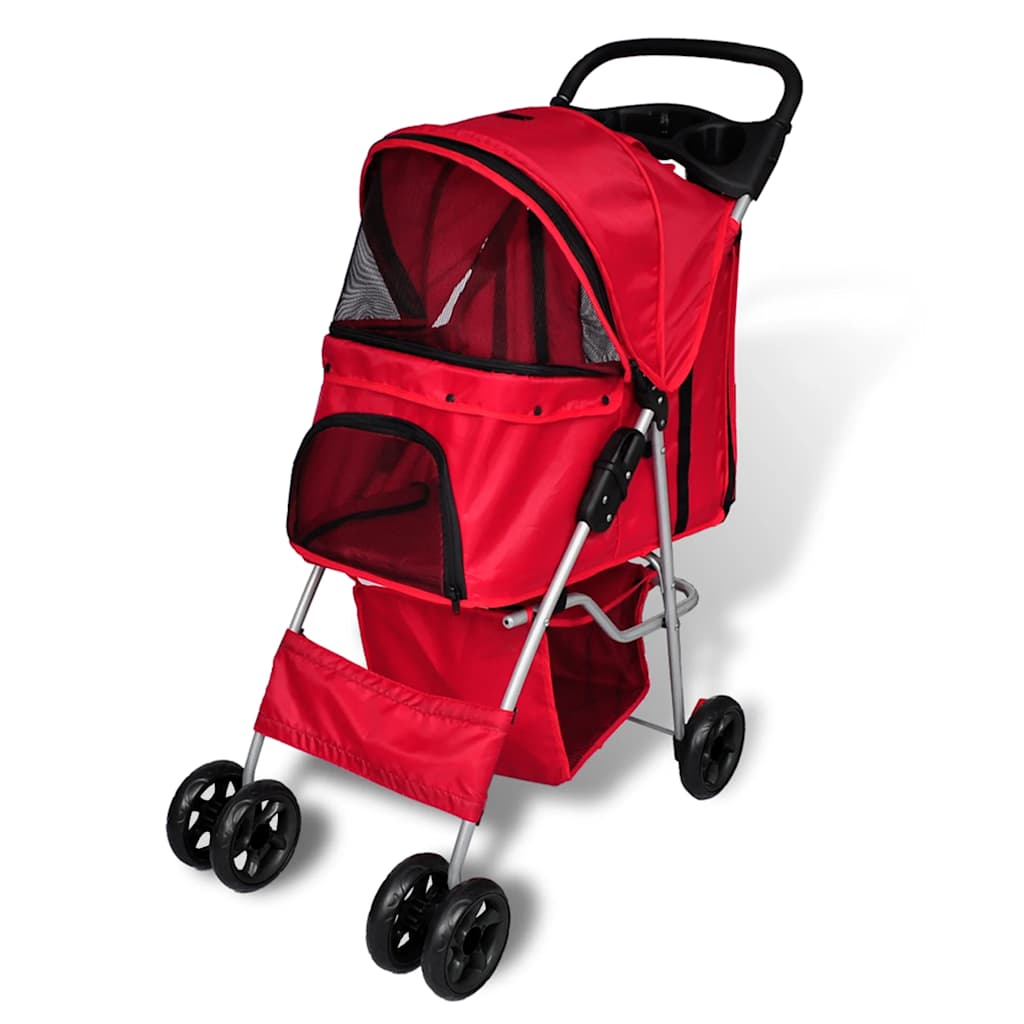 dog stroller red