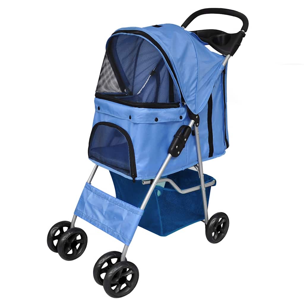 dog stroller blue