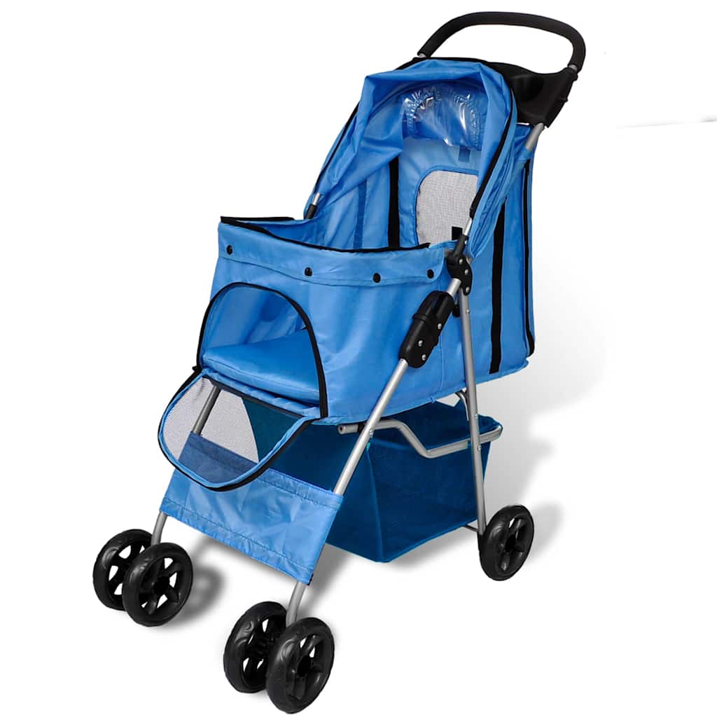 dog stroller blue