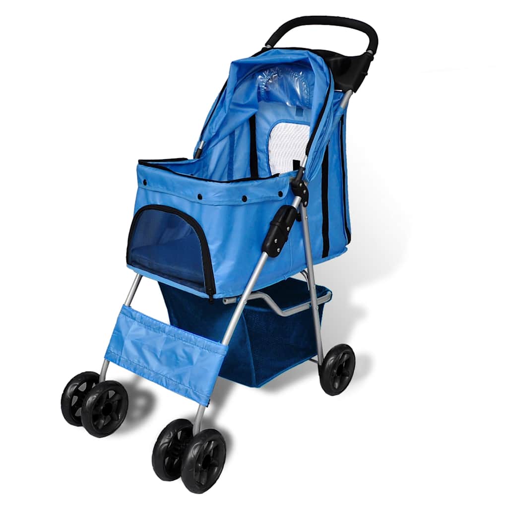 dog stroller blue