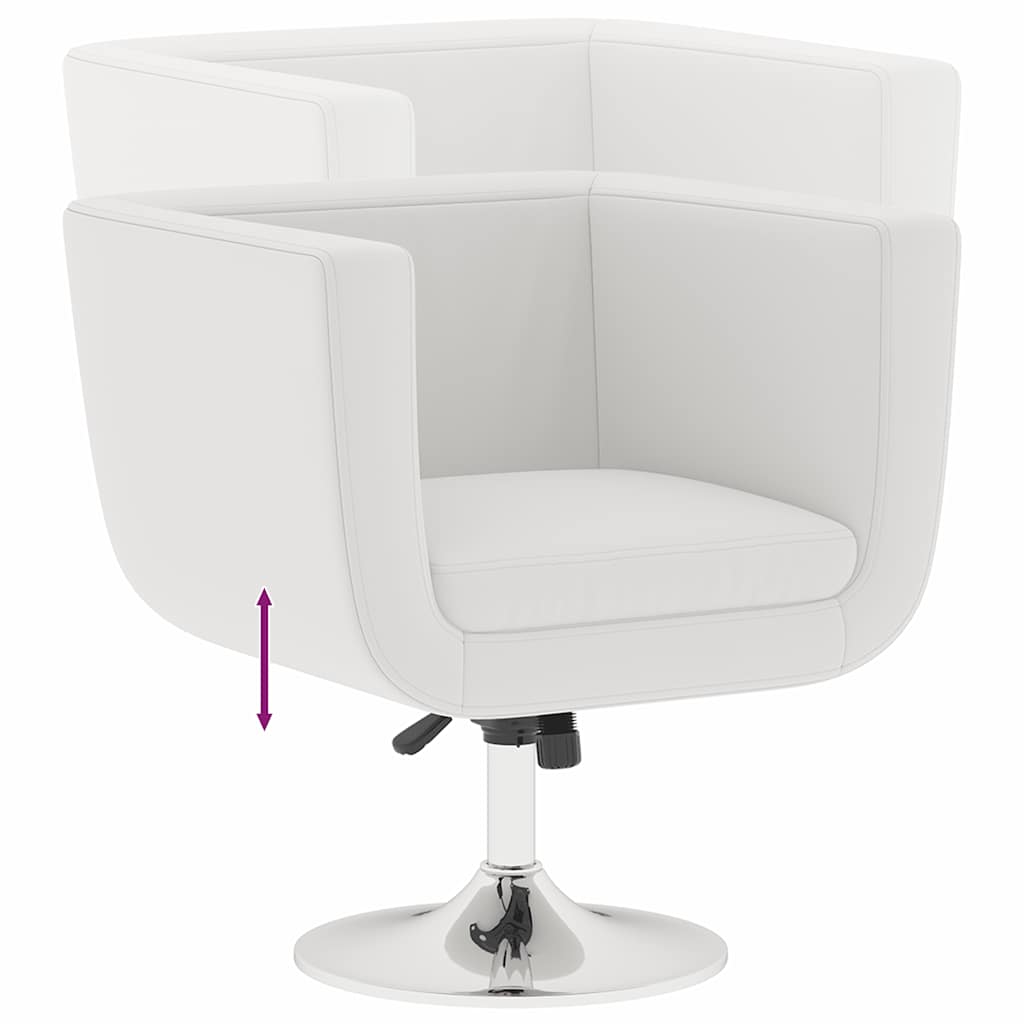 Bar Stool White Faux Leather