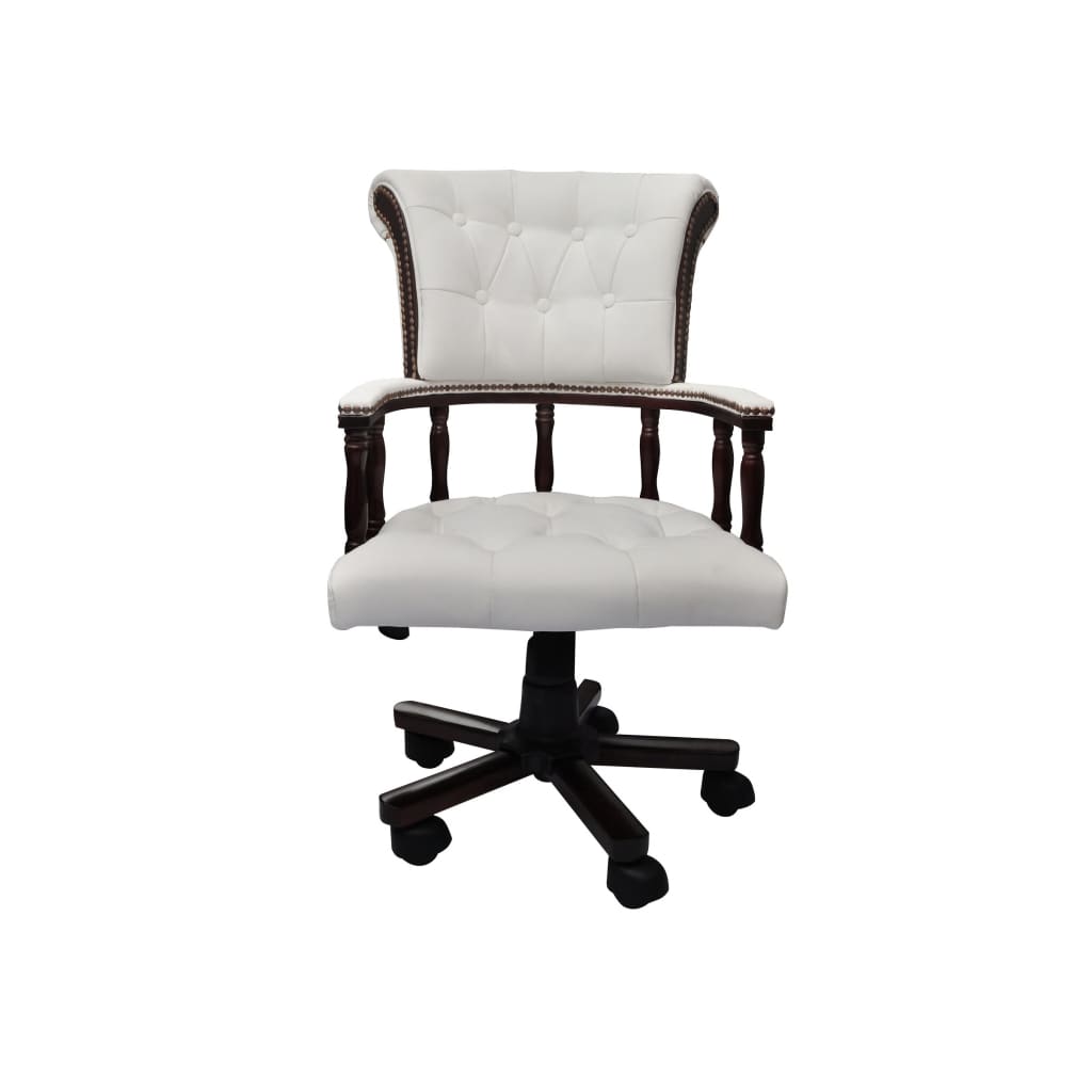 Swivel Office Chair White